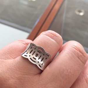 NEW Solid hand crafted wide ring size 7.25